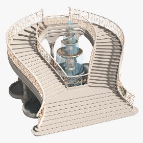 Staircase X3 3D model